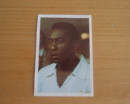 Lot de 2 images collector Pelé + Michel Platini  1974/75