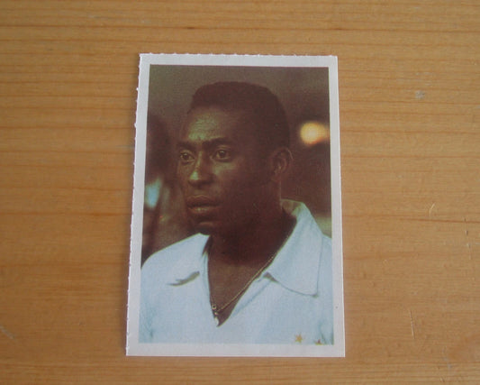 Lot de 2 Images Collector Pelé + Michel Platini 1974/75