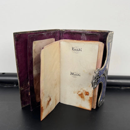 Carnet de Bal Argent Cloisonné XIXe Napoléon III