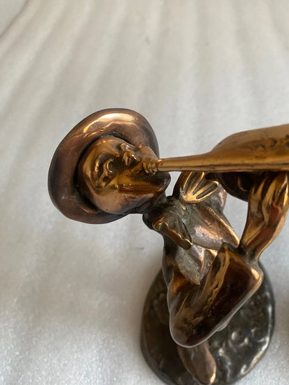 Lot de Deux Sculptures en Bronze Signées LOHE