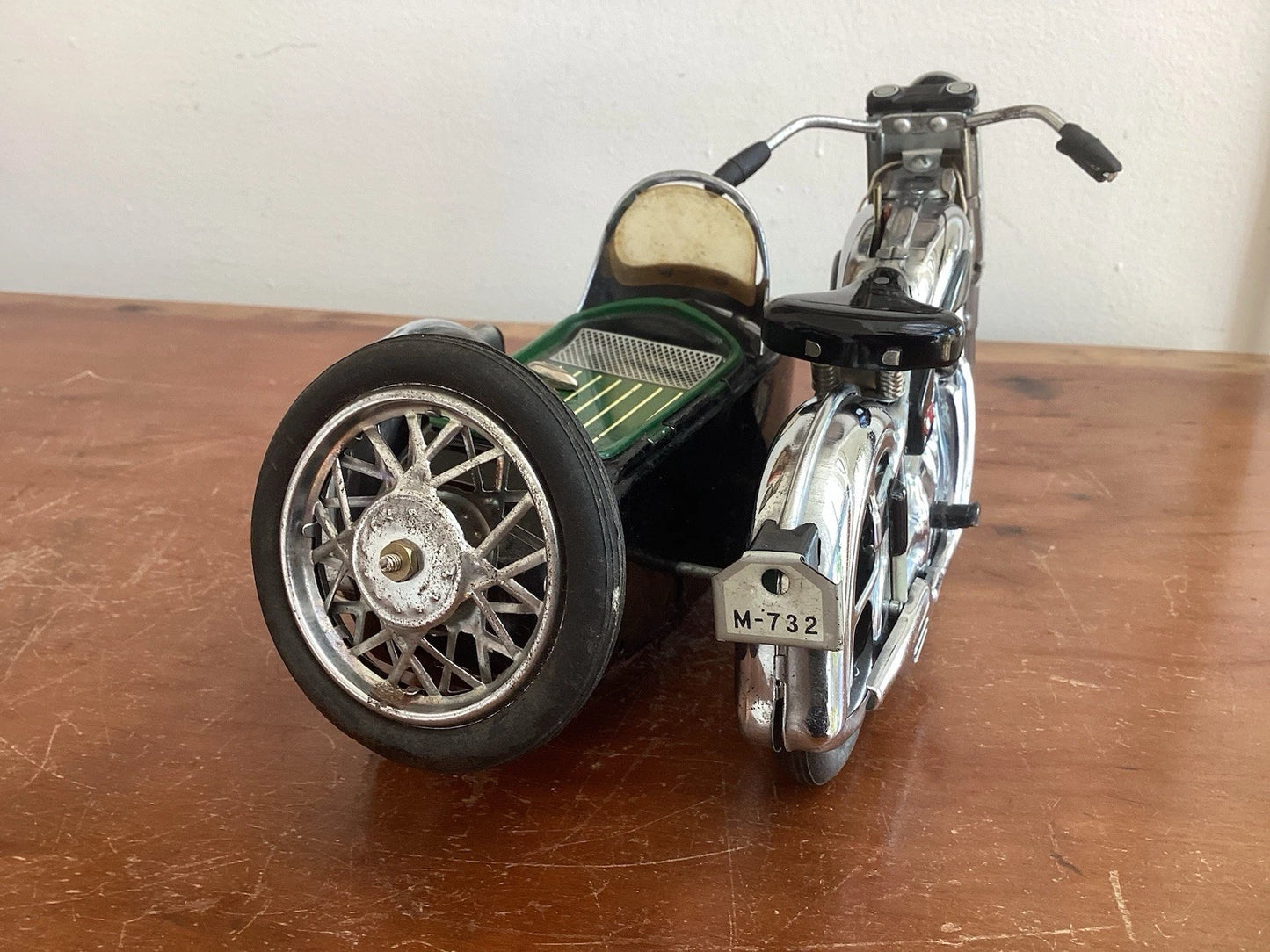 Moto Side-Car Marusan Sunbeam Litho Étain