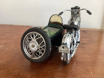 Moto Side-Car Marusan Sunbeam Litho Étain