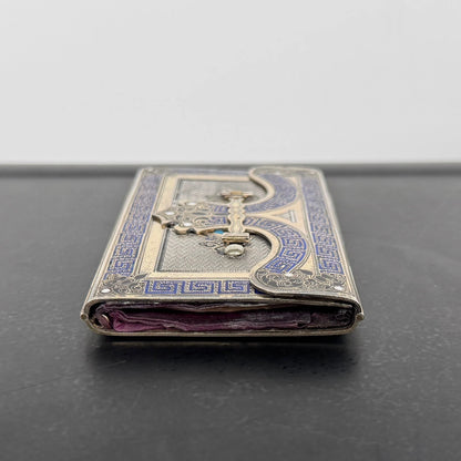 Carnet de Bal Argent Cloisonné XIXe Napoléon III