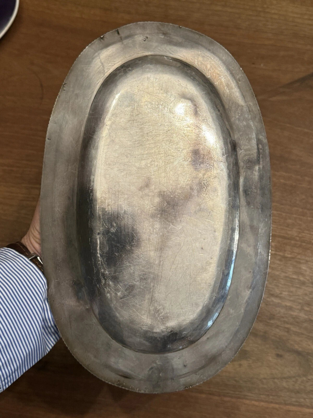 Plateau Argent Massif XVIIIe Siècle Orfèvrerie Française