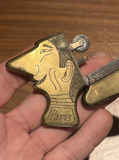 Briquet de tranchée Kronprinz – Laiton et cuivre, Trench Art WW1