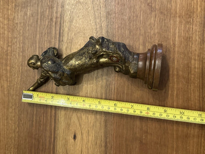 Mascotte Automobile Club de Nice – Bronze Patiné – Vintagerie