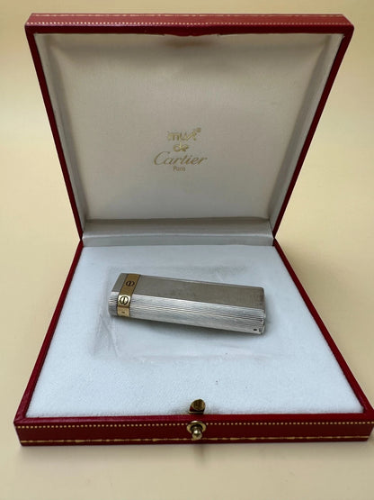 Briquet MUST de CARTIER Love Vintage – Argent 925 et Plaqué Or
