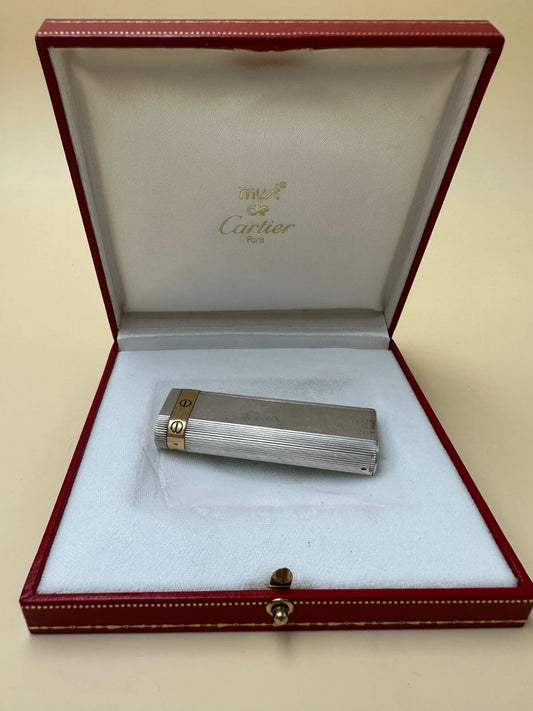 Briquet MUST de CARTIER Love Vintage – Argent 925 et Plaqué Or