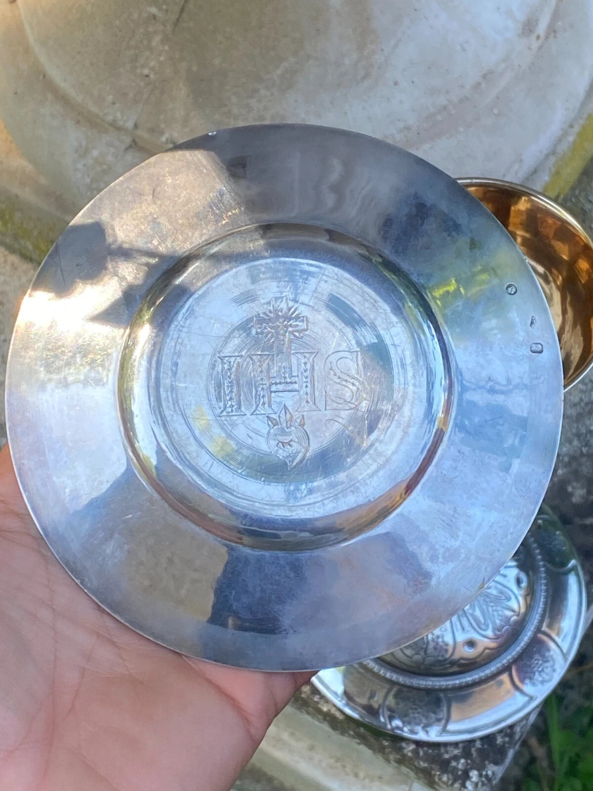 Calice et Patène Argent Époque Charles X Orfèvrerie Sacrée Liturgie