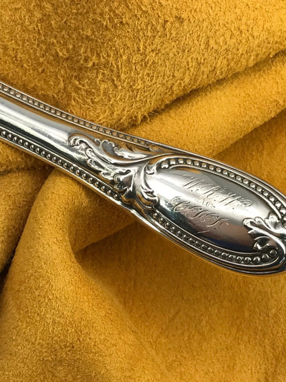 Couteau Serveur à Poisson Argent Massif Style Louis XV