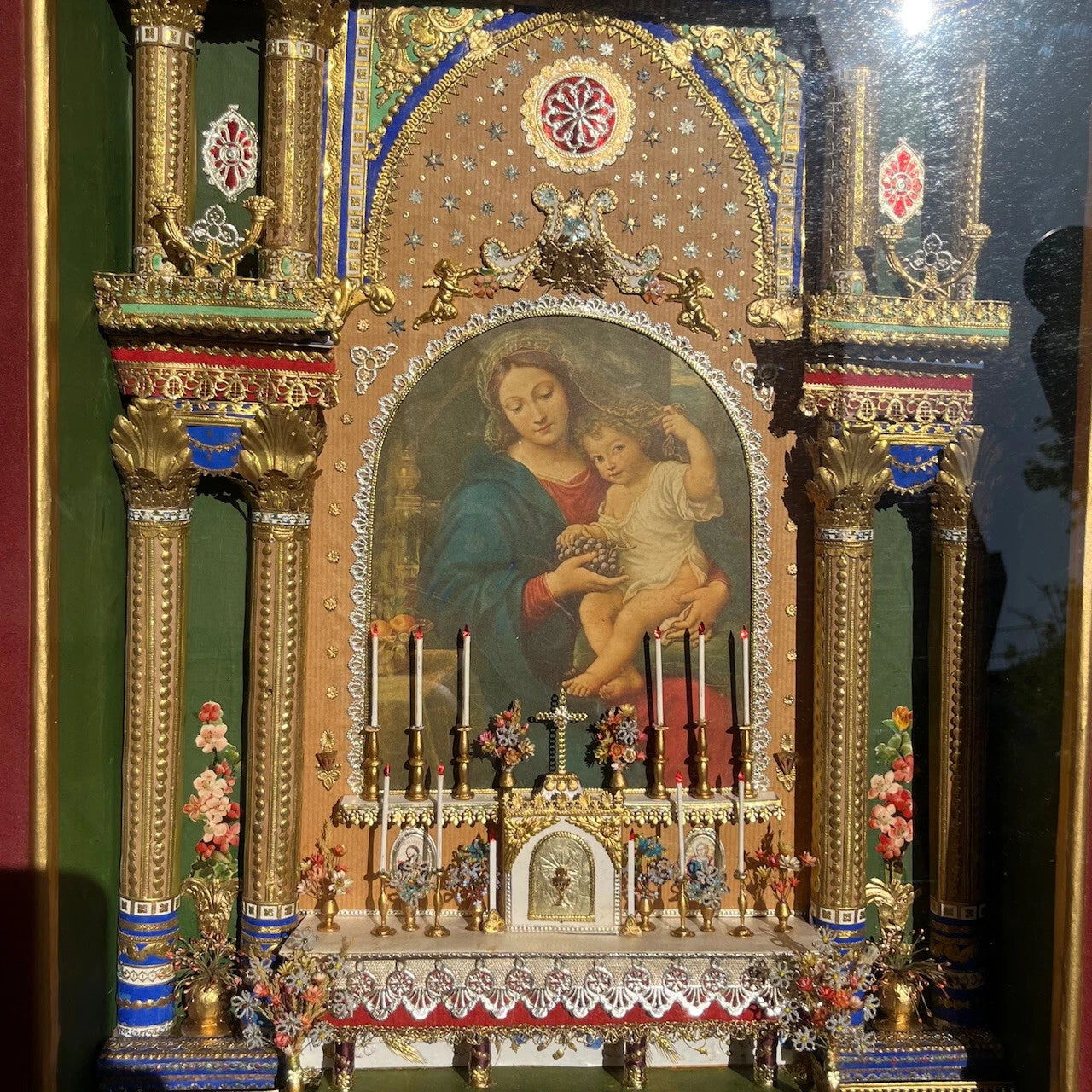 Diorama Reliquaire – Vierge à l'Enfant – Antiquité