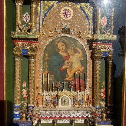 Diorama Reliquaire – Vierge à l'Enfant – Antiquité