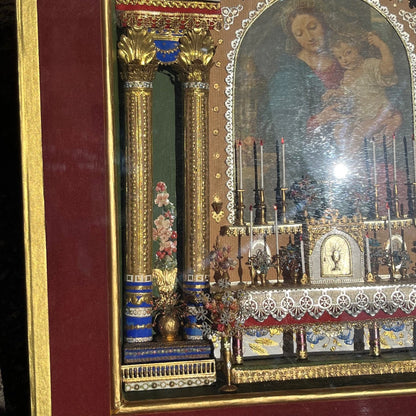 Diorama Reliquaire – Vierge à l'Enfant – Antiquité