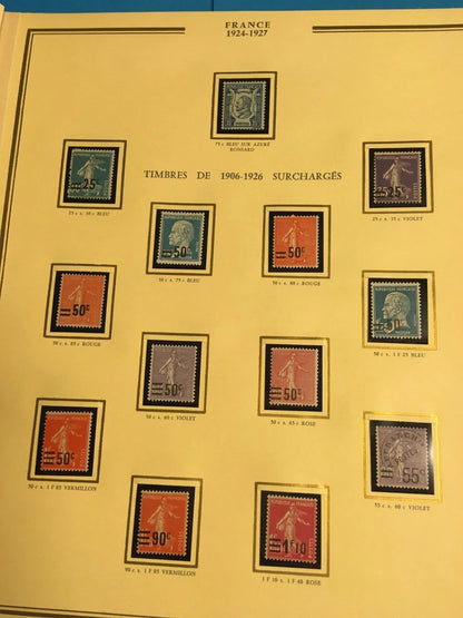 Collection Timbres Neufs France 1900-1940 — Album Ceres Presidence