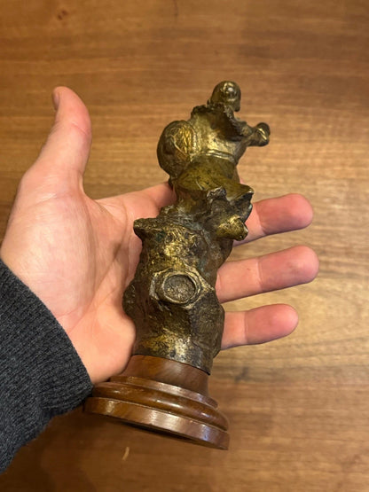 Mascotte Automobile Club de Nice – Bronze Patiné – Vintagerie