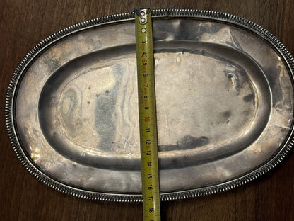 Plateau Argent Massif XVIIIe Siècle Orfèvrerie Française