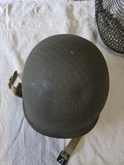 Casque US M1 Paratrooper Airborne WW2 avec Filet Britannique