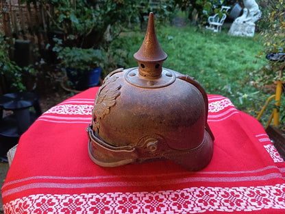 Casque à Pointe Prussien Authentique 1916 WW1 – Pickelhaube