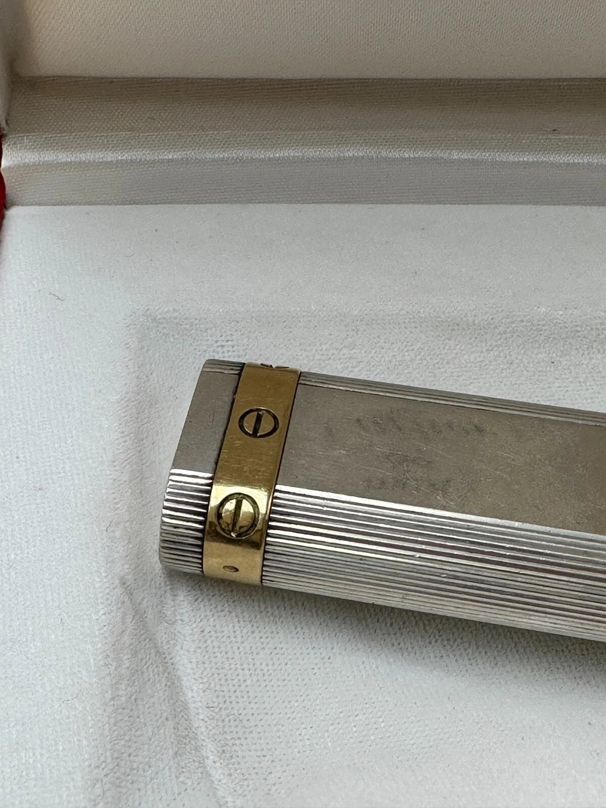 Briquet MUST de CARTIER Love Vintage – Argent 925 et Plaqué Or