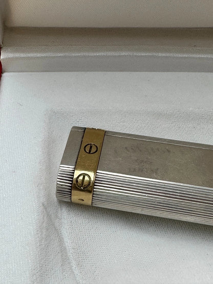Briquet MUST de CARTIER Love Vintage – Argent 925 et Plaqué Or
