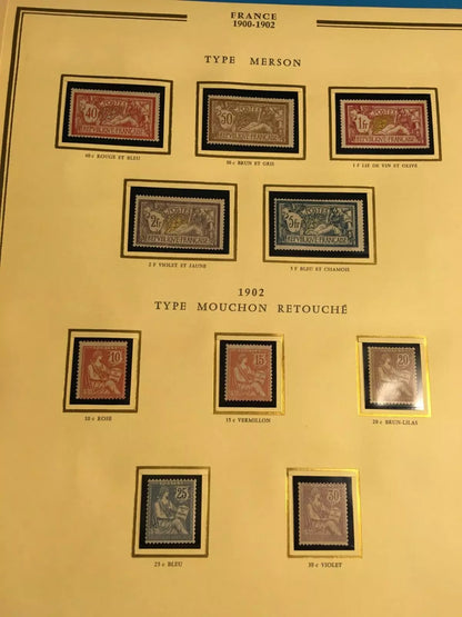 Collection Timbres Neufs France 1900-1940 — Album Ceres Presidence