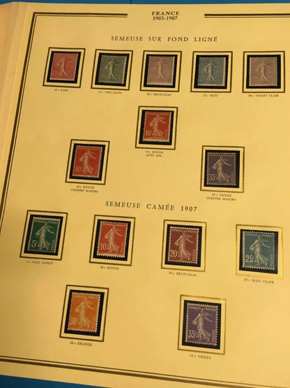 Collection Timbres Neufs France 1900-1940 — Album Ceres Presidence