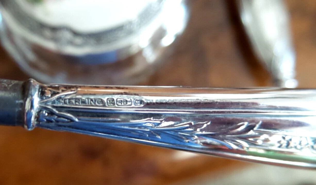Nécessaire Toilette Ancien Sterling 11 Pièces R&B Co