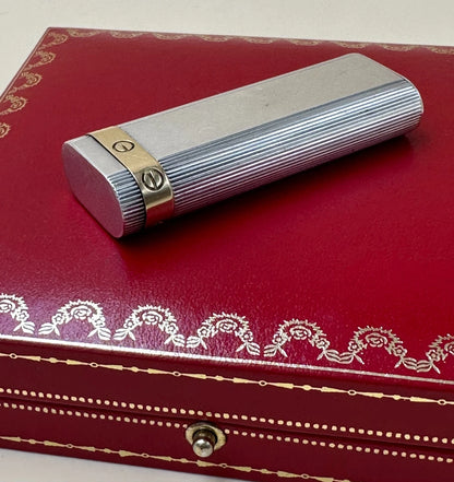 Briquet MUST de CARTIER Love Vintage – Argent 925 et Plaqué Or