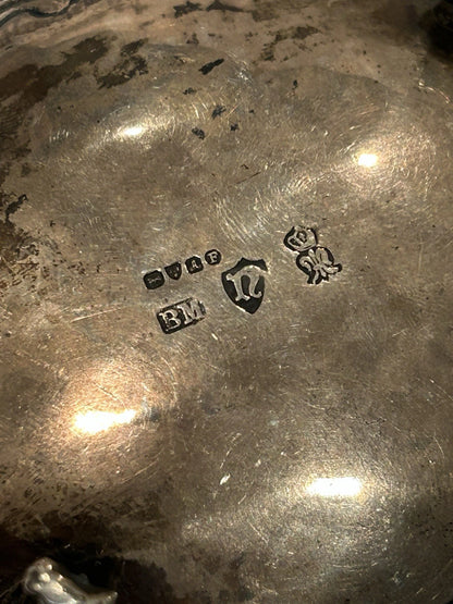 Sucrier Victorien Argent Massif Repoussé Chérubins