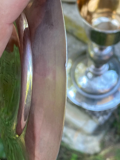 Calice et Patène Argent Époque Charles X Orfèvrerie Sacrée Liturgie