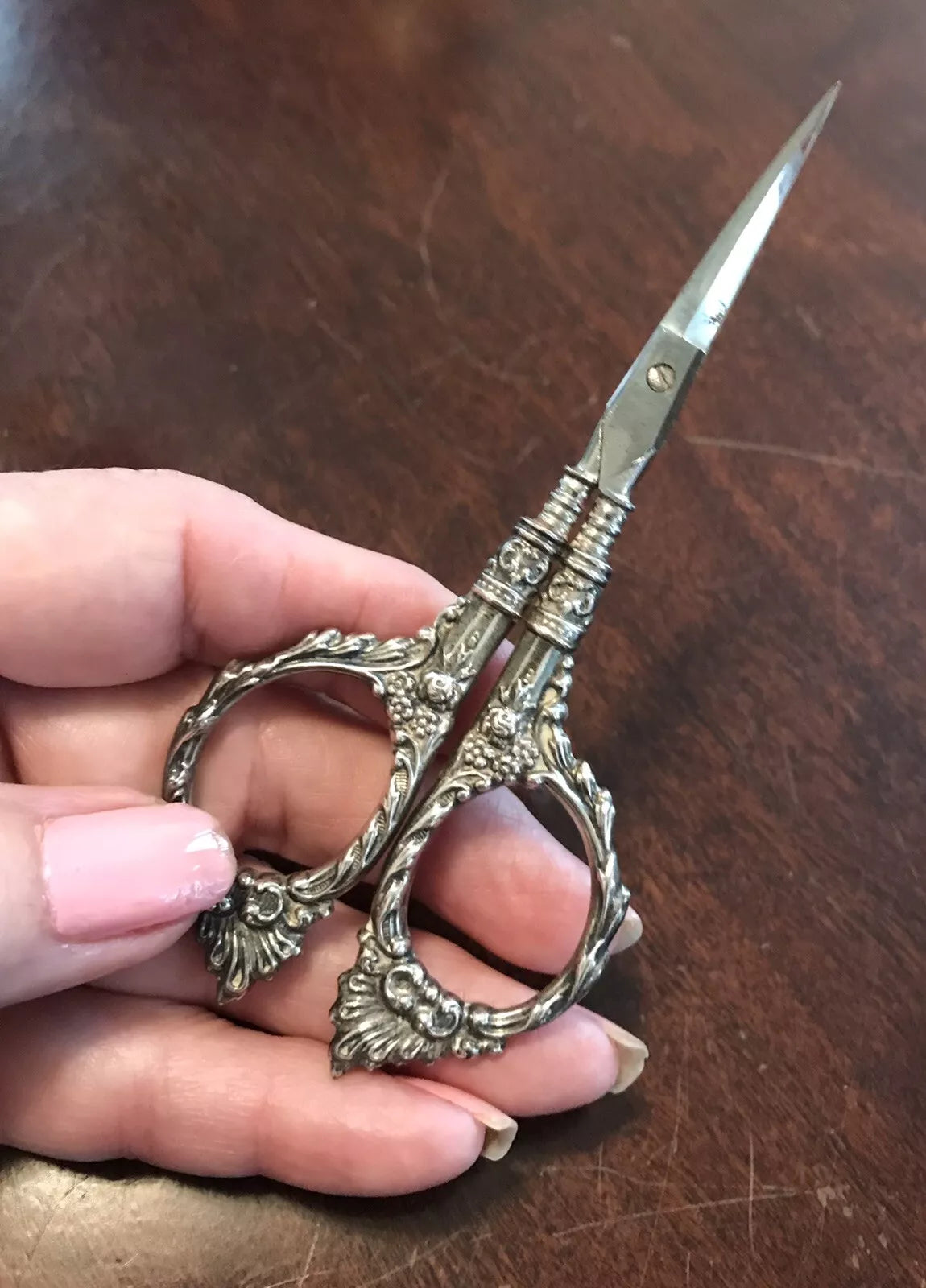 Nécessaire Toilette Ancien en Argent Sterling 10 Pièces