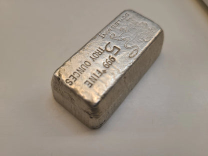 Lingot Argent 999 Doyle's Mint 5 Onces Troy