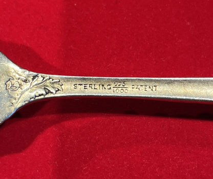 Service Durgin Sterling Émaillé Chrysanthème Américain