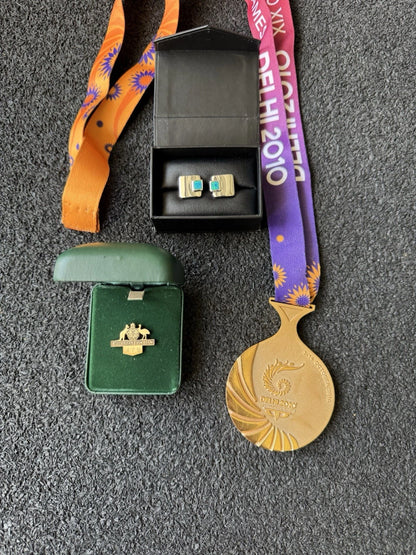 Medaille Or Geoff Huegill Delhi 2010 Commonwealth Games – Lot 3 pièces