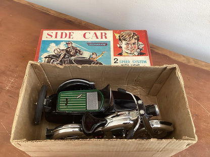 Moto Side-Car Marusan Sunbeam Litho Étain