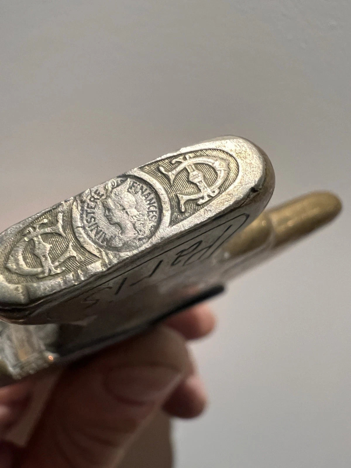 Briquet de tranchée Kronprinz – Laiton et cuivre, Trench Art WW1