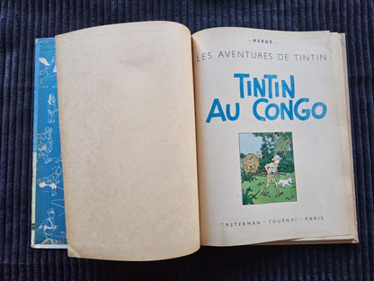 Tintin – Au Congo – B1 – Originale Première Édition Couleur – 1946