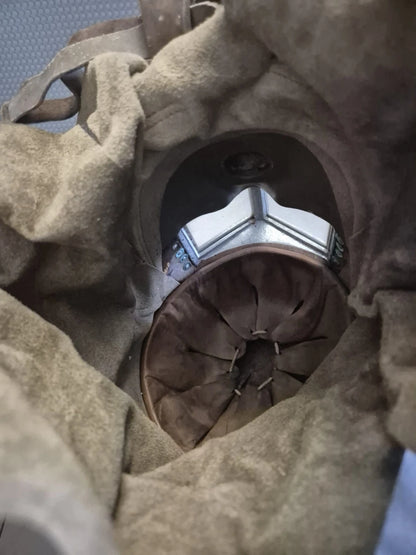 Rare Casque Masque à Gaz Pompier Militaire