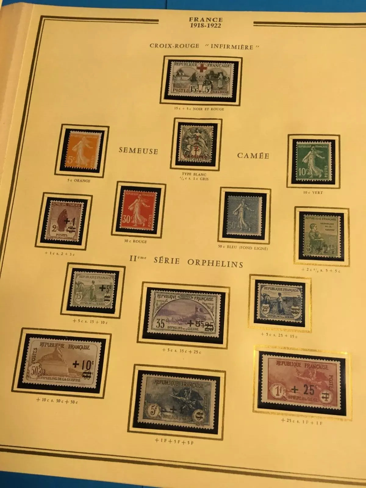 Collection Timbres Neufs France 1900-1940 — Album Ceres Presidence