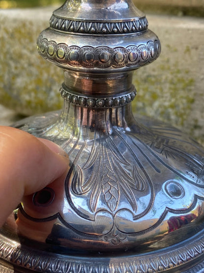 Calice et Patène Argent Époque Charles X Orfèvrerie Sacrée Liturgie
