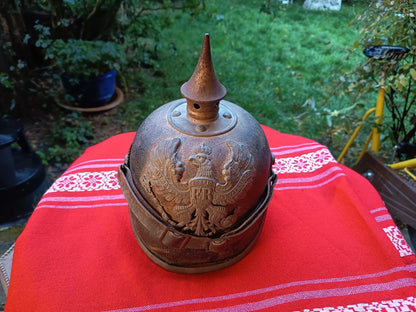 Casque à Pointe Prussien Authentique 1916 WW1 – Pickelhaube