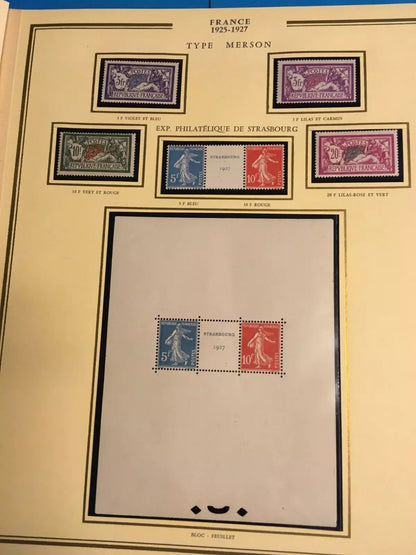 Collection Timbres Neufs France 1900-1940 — Album Ceres Presidence